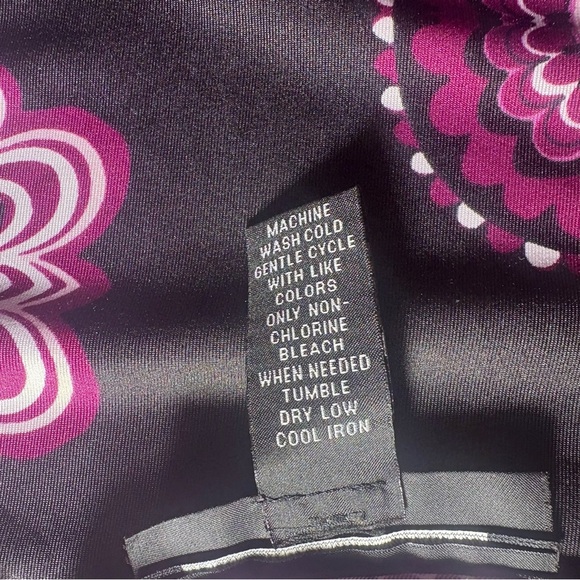 INC International Concepts Elegant Black and Purple Women's Dress SZ M - Picture 3 of 7